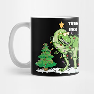 Tree Rex T-rex Christmas Tree Dinosaur Xmas Gift Mug